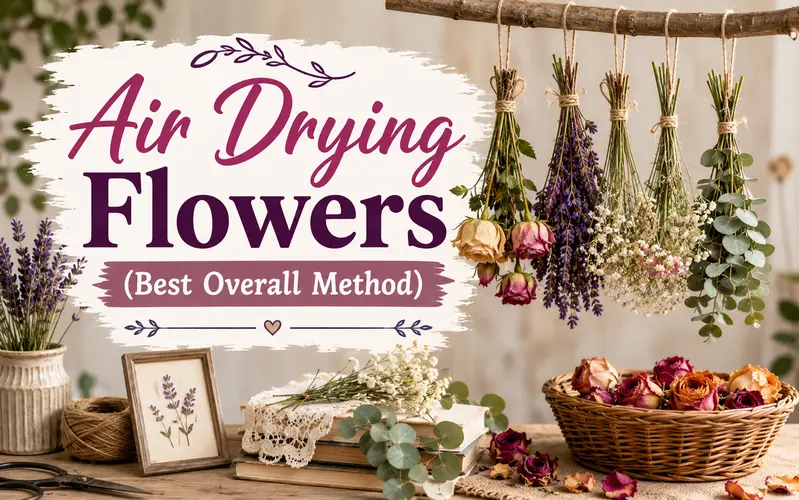 air drying flowers best overall method)