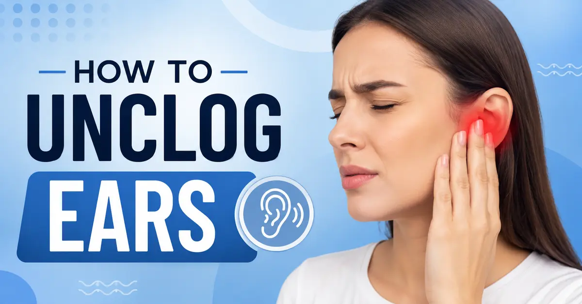how to unclog ears