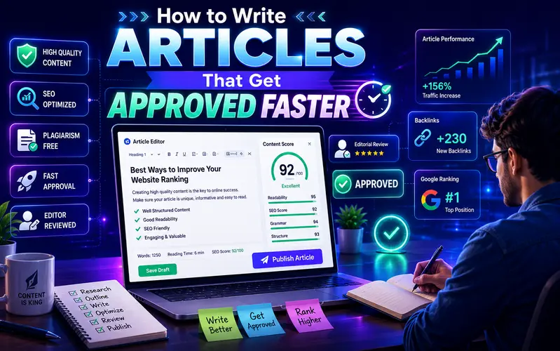 how to write articles that get approved faster