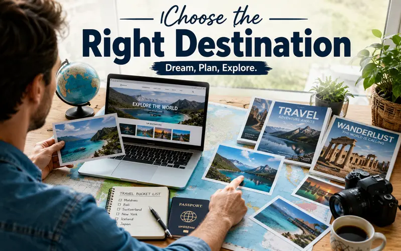 step 2 choose the right destination