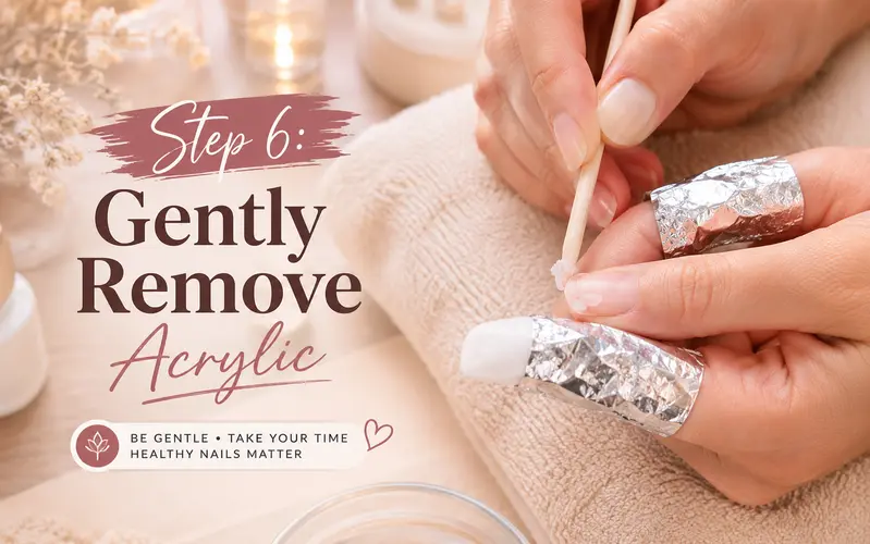 step 6 gently remove acrylic