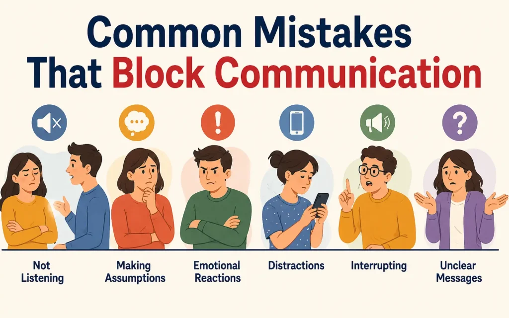 common mistakes that block communications