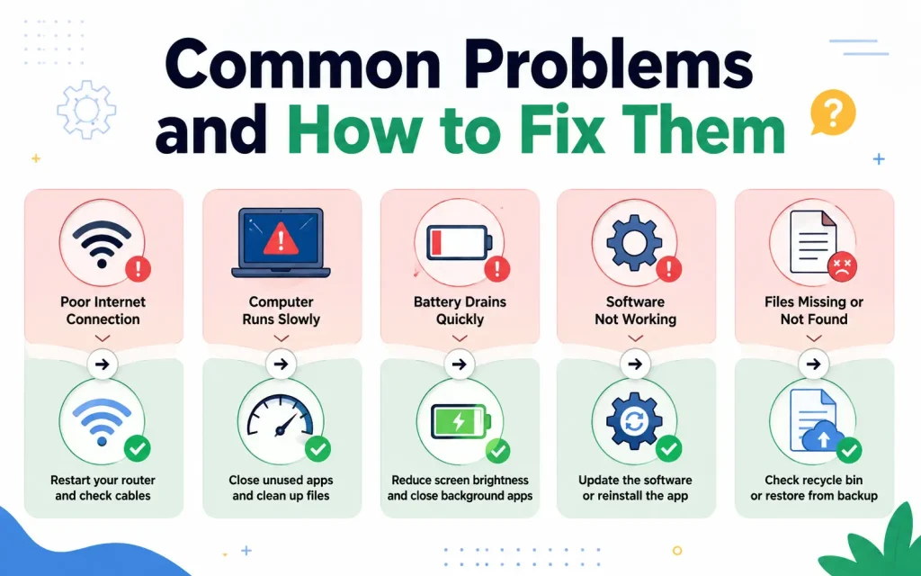 common problems and how to fix them