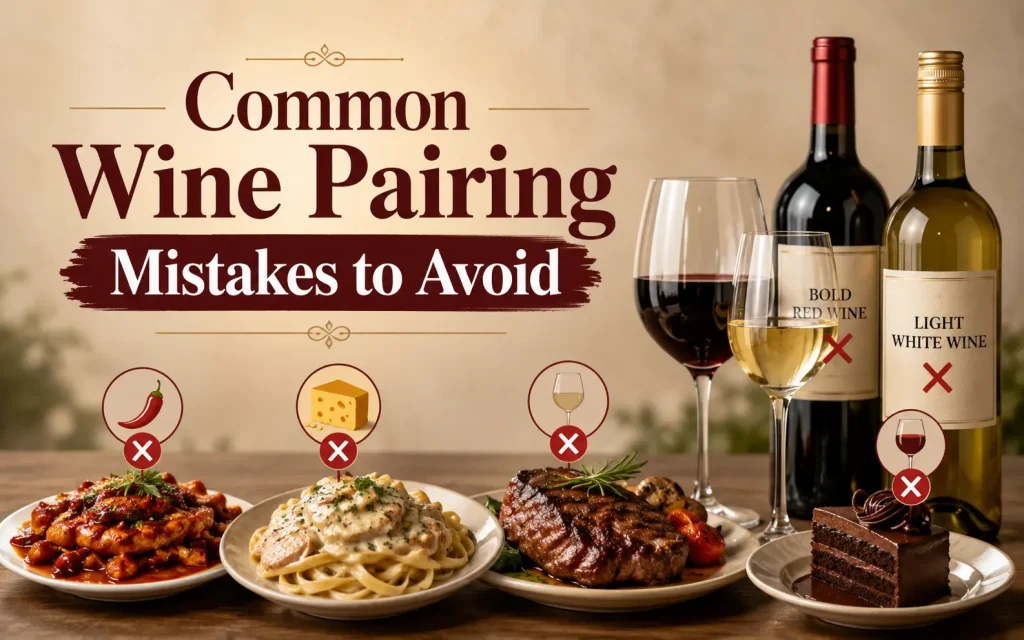 common wine pairing mistakes to avoid