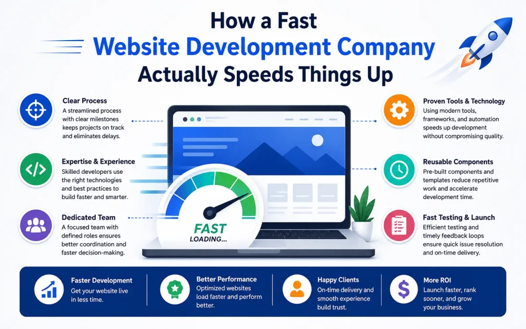 how a fast website development company actually speeds things up