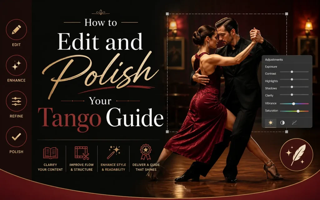 how to edit and polish your tango guide