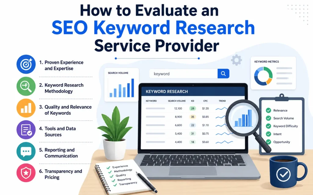 how to evaluate an seo keyword research service providers