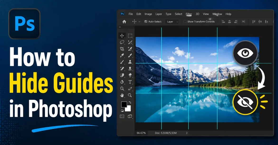 how to hide guides in photoshop