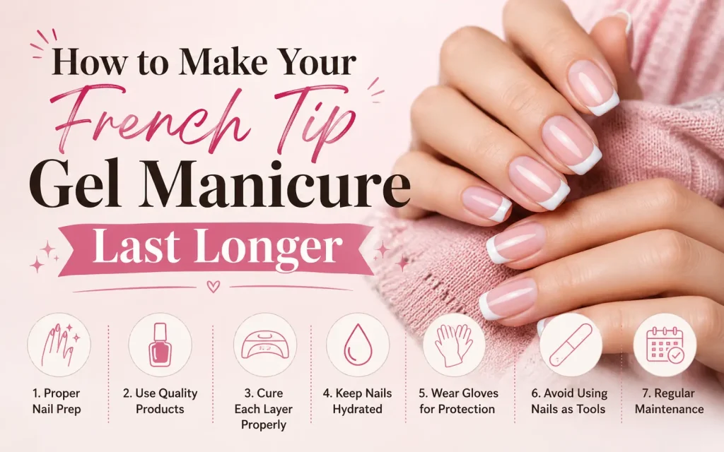 how to make your french tip gel manicure last longer