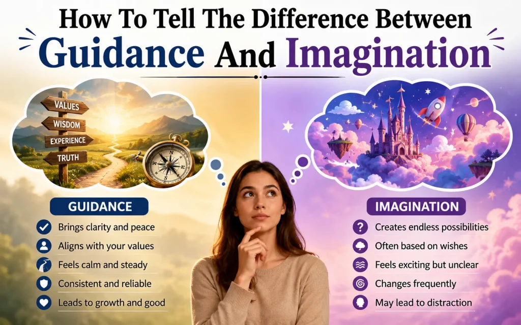 how to tell the difference between guidance and imagination