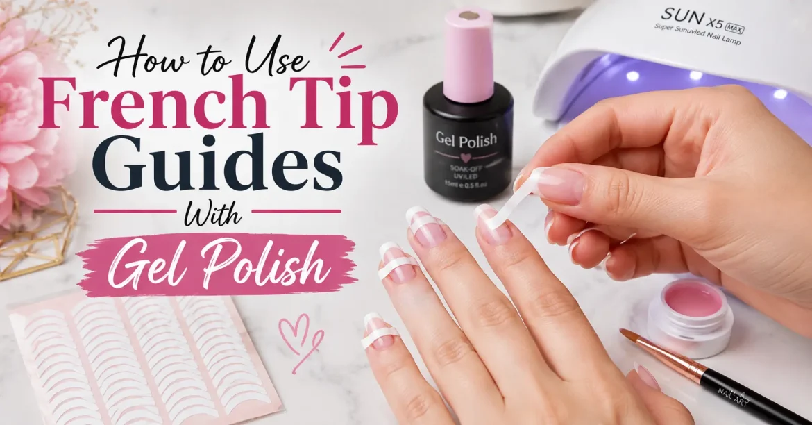 how to use french tip guides with gel polish