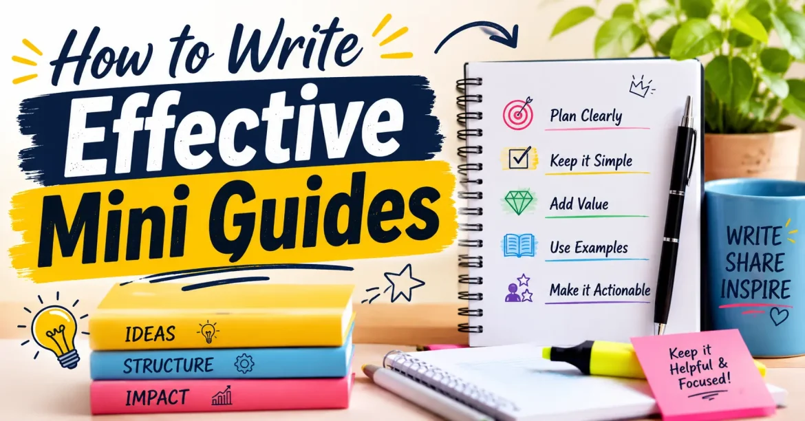 how to write effective mini guides