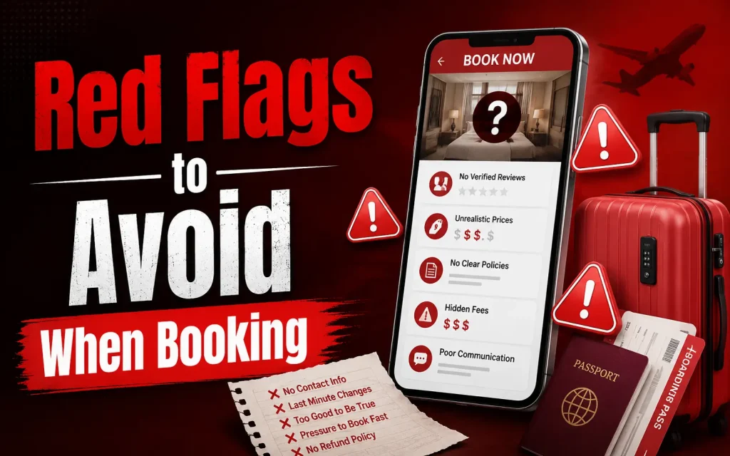 red flags to avoid when booking