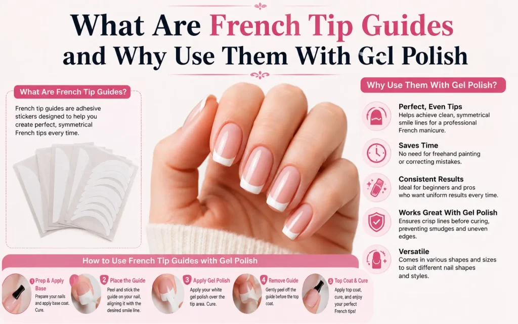 what are french tip guides and why use them with gel polish