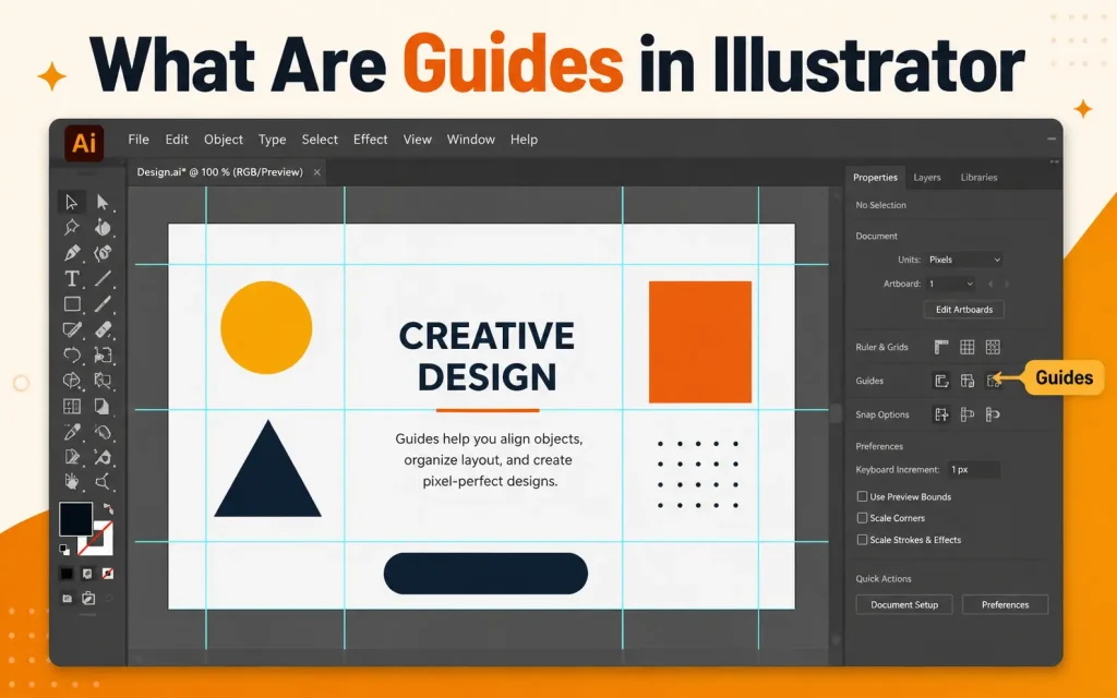 what are guides in illustrator