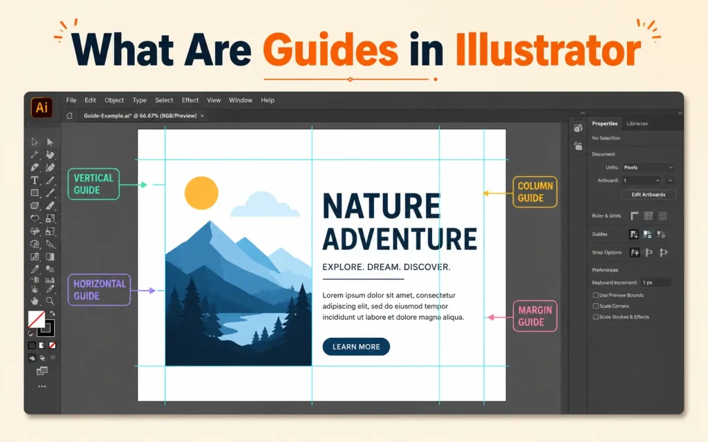 what are guides in illustrator