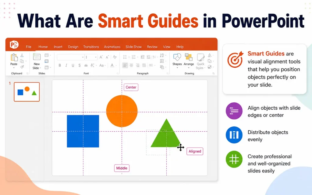 what are smart guides in powerpoint