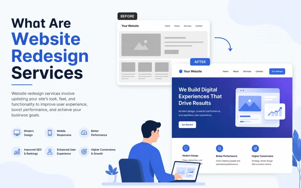 what are website redesign services