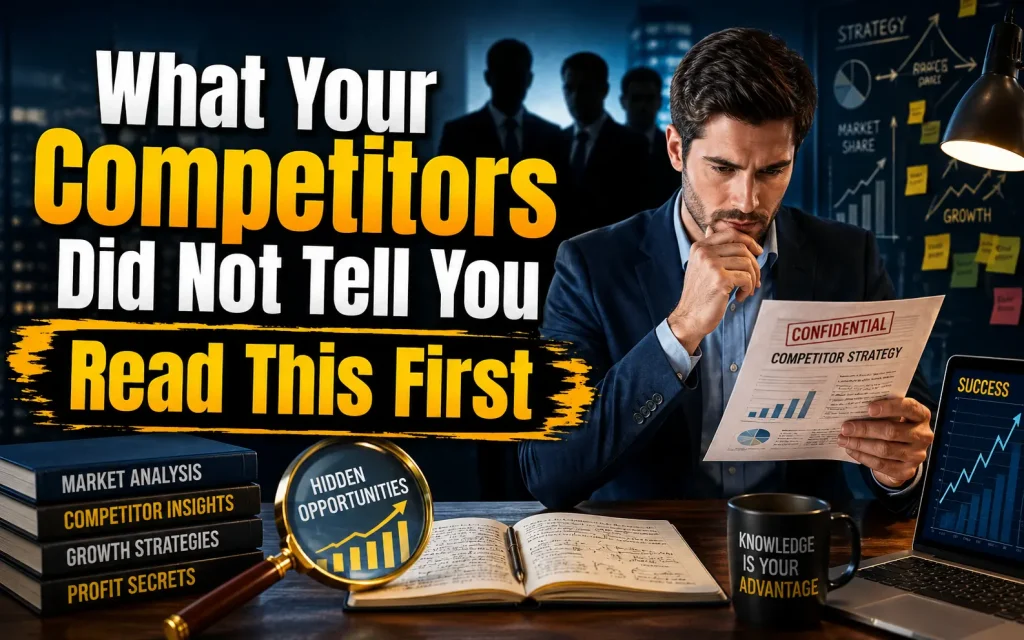 what your competitors did not tell you read this first