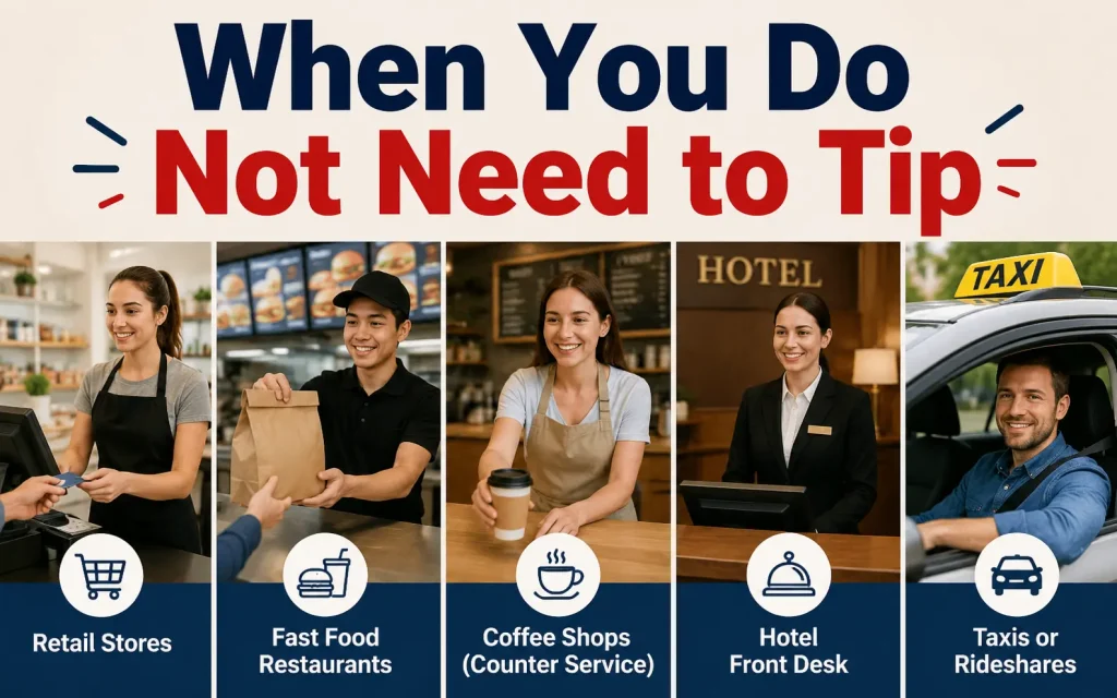when ou do not need to tip