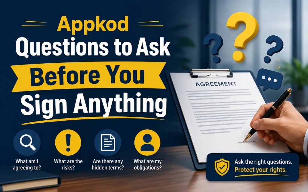 appkod questions to ask before you sign anything