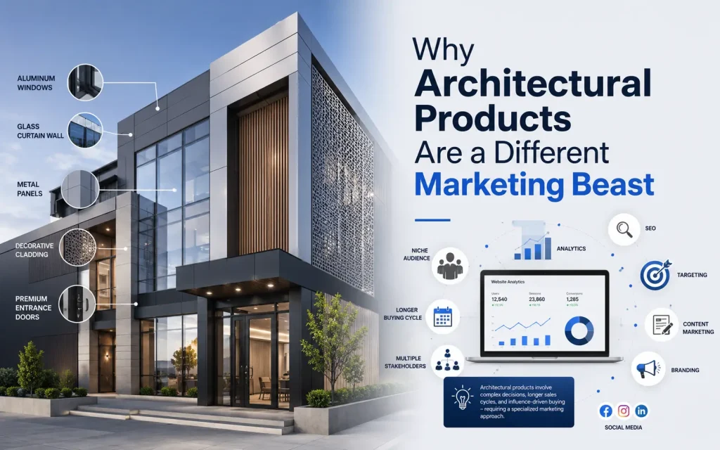 why architectural products are a different marketing beast