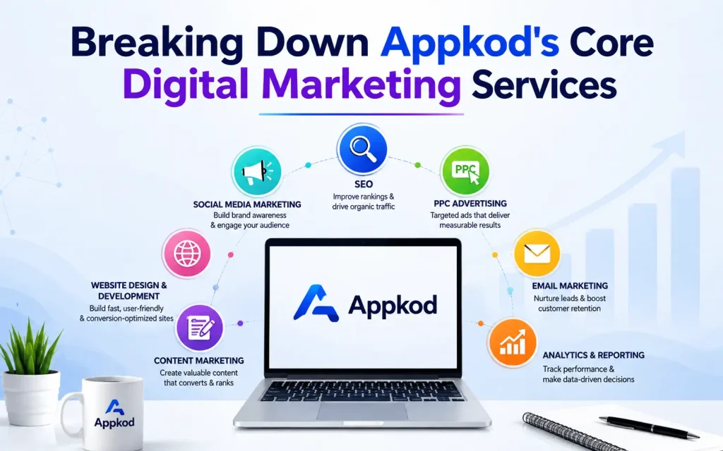 breaking down appkod's core digital marketing services