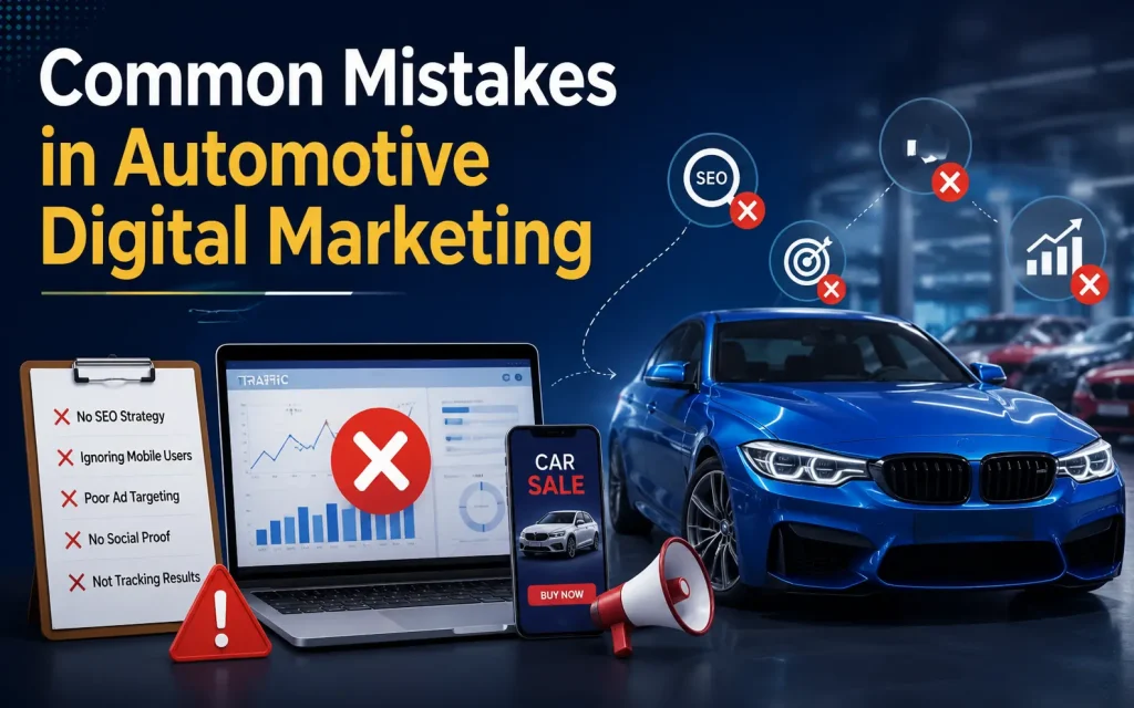 common mistakes in automotive digital marketing