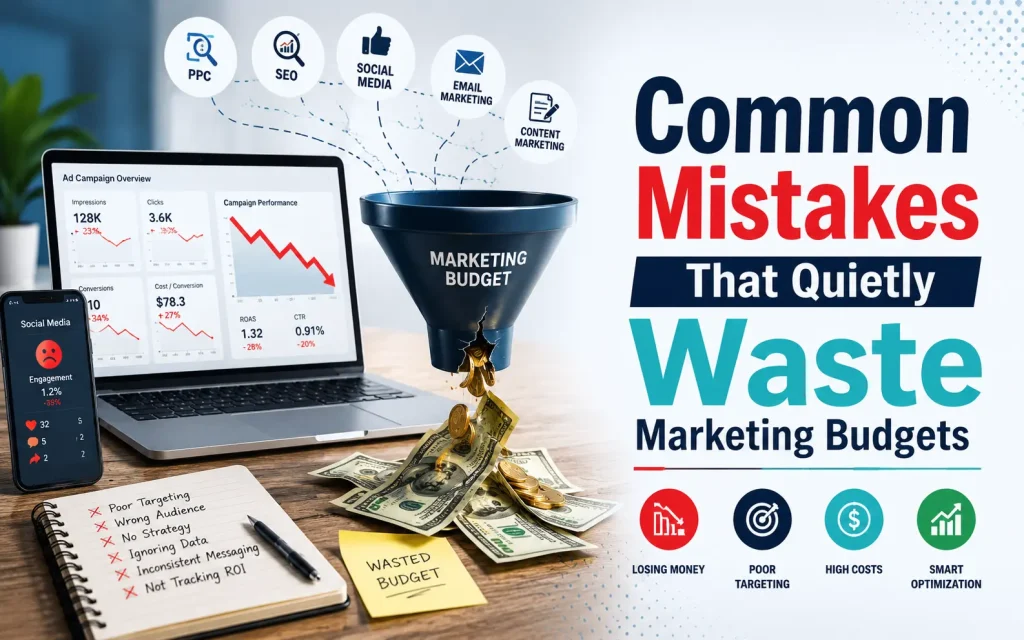 common mistakes that quietly waste marketing budgets