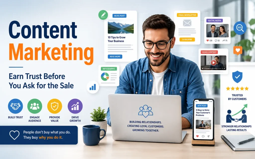 content marketing earn trust before you ask for the sale
