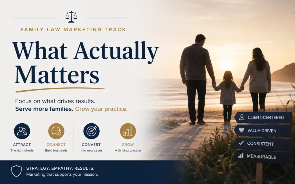 family law marketing track what actually matters
