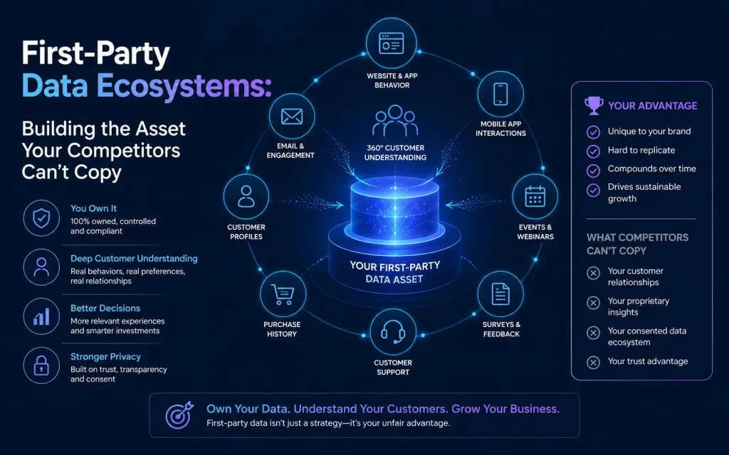 first-party data ecosystems building the asset your competitors can't copy