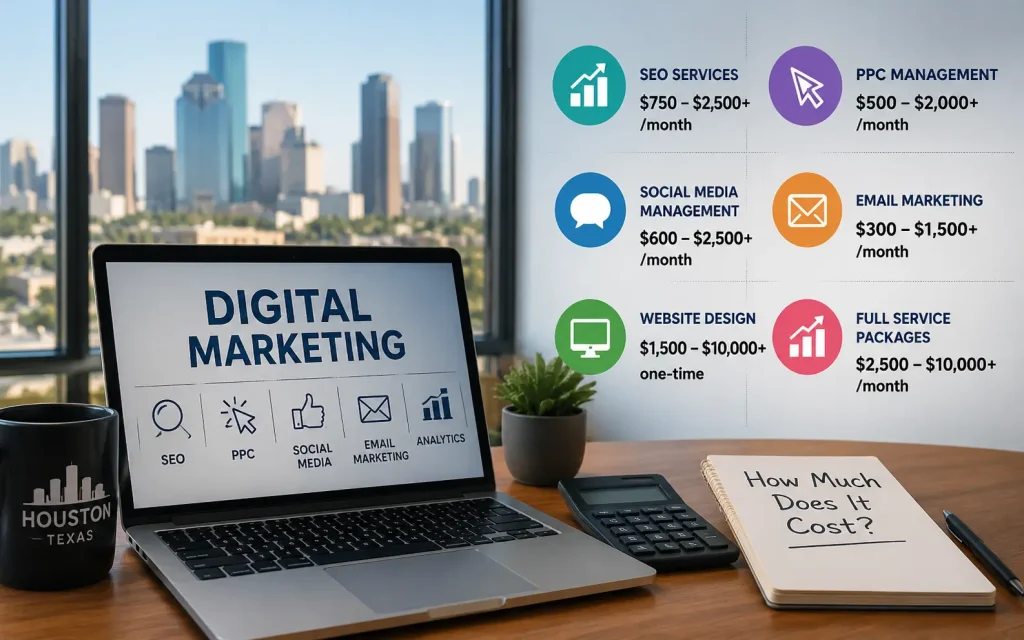 how much does a houston digital marketing agency cost