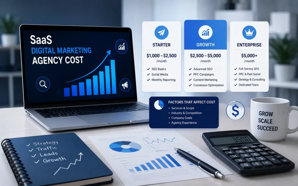 how much does a saas digital marketing agency cost
