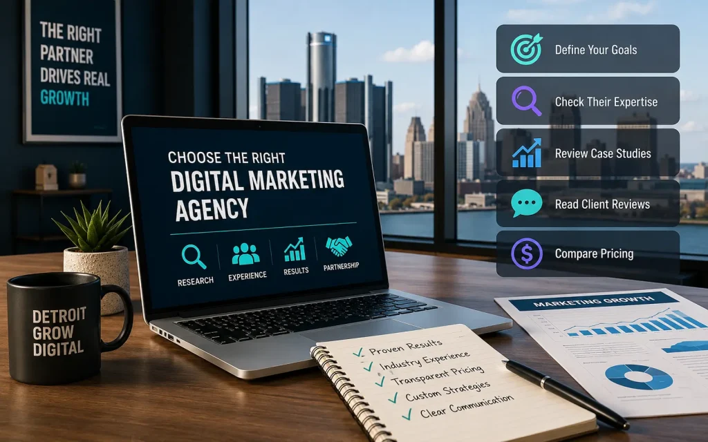 how to choose the right digital marketing agency in detroit