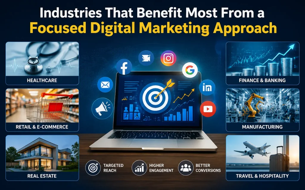industries that benefit most from a focused digital marketing approach