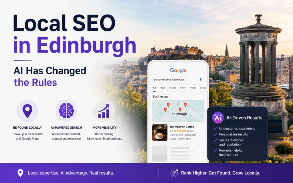 local seo in edinburgh - ai has changed the rules