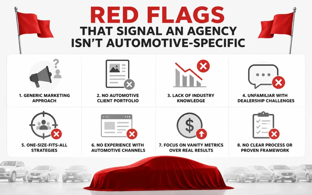 red flags that signal an agency isn't automotive specifi
