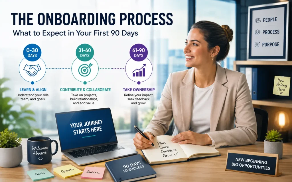 the onboarding process what to expect in your first 90 days