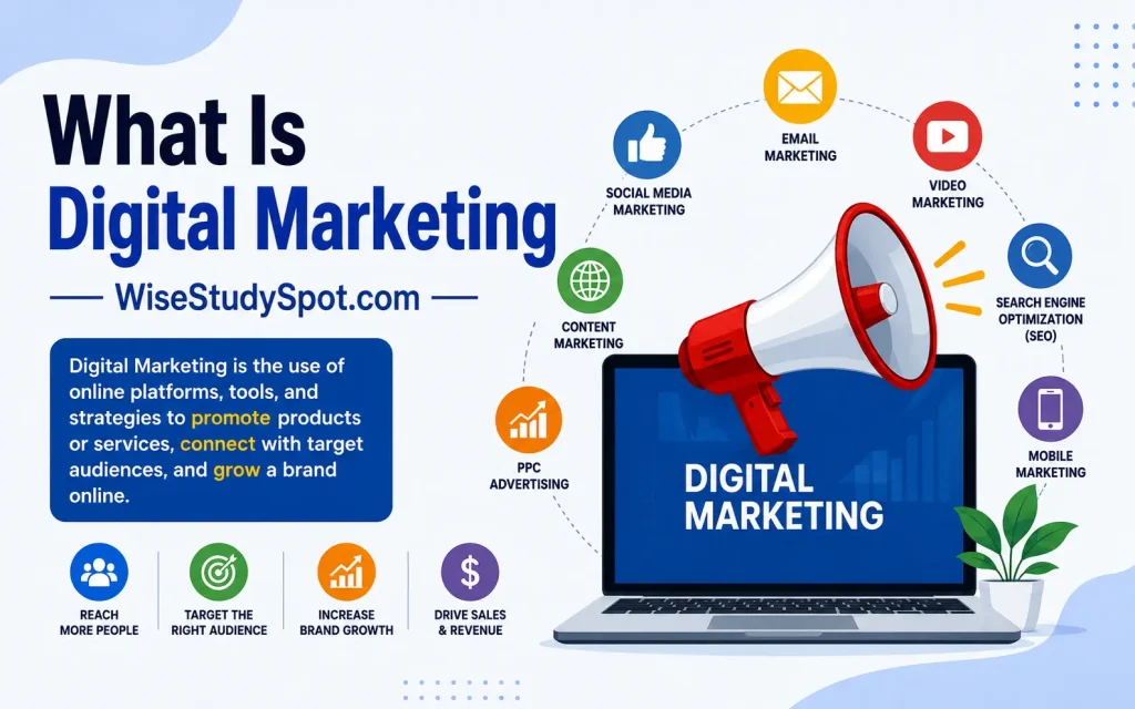 what is digital marketing wisestudyspot.com