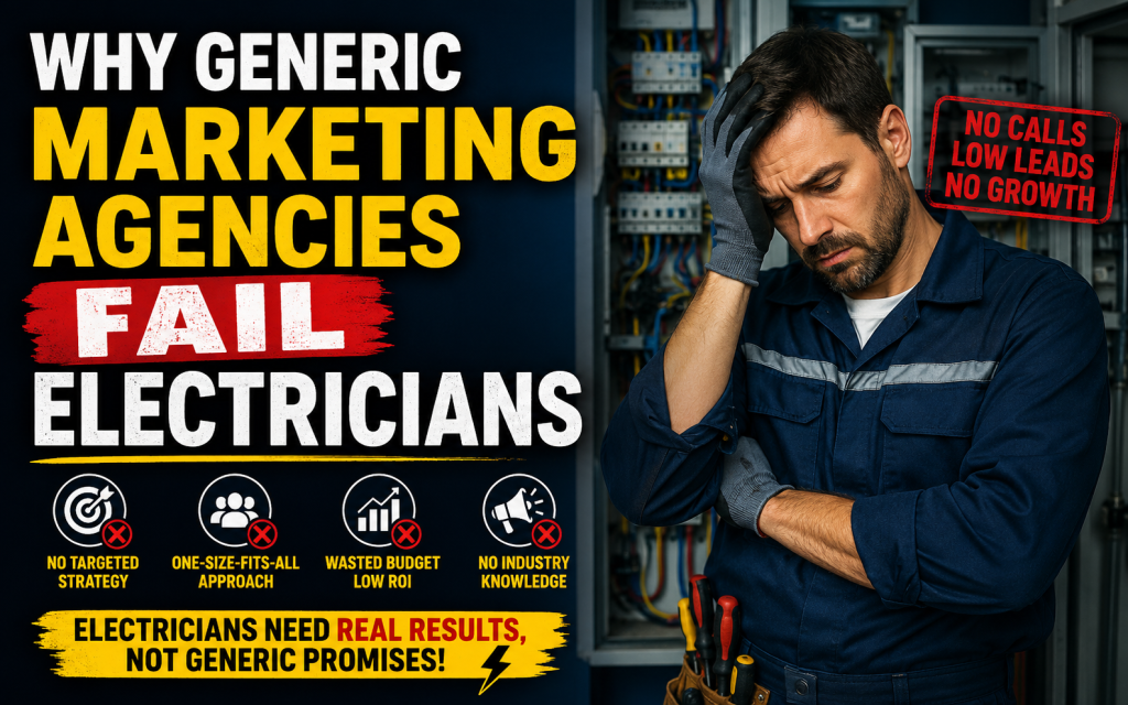 why generic marketing agencies fail electricians
